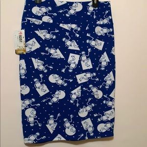 NWT Disney Kermit The Frog LuLaRoe Skirt SZ-L